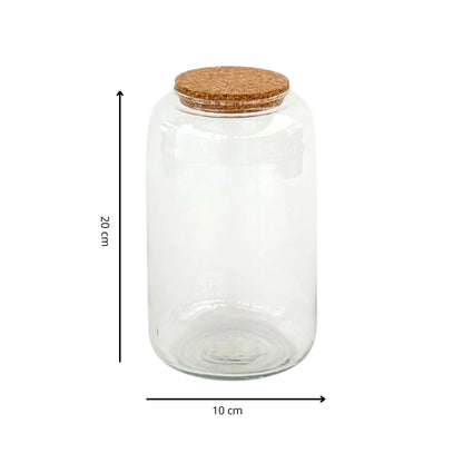 Contenitore Piccolo in Vetro Soffiato per Terrarium