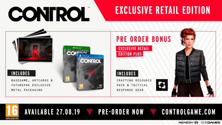 CONTROL RETAIL EXCLUSIVE EDITION PS4 DEUTSCH SPIEL NEU PLAYSTATION 4