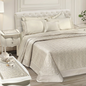 Coordinato Letto Matrimoniale Jacquard Grigio Perla – Made in Italy