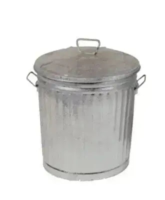 Bidone zinco c/coperchio lt.35