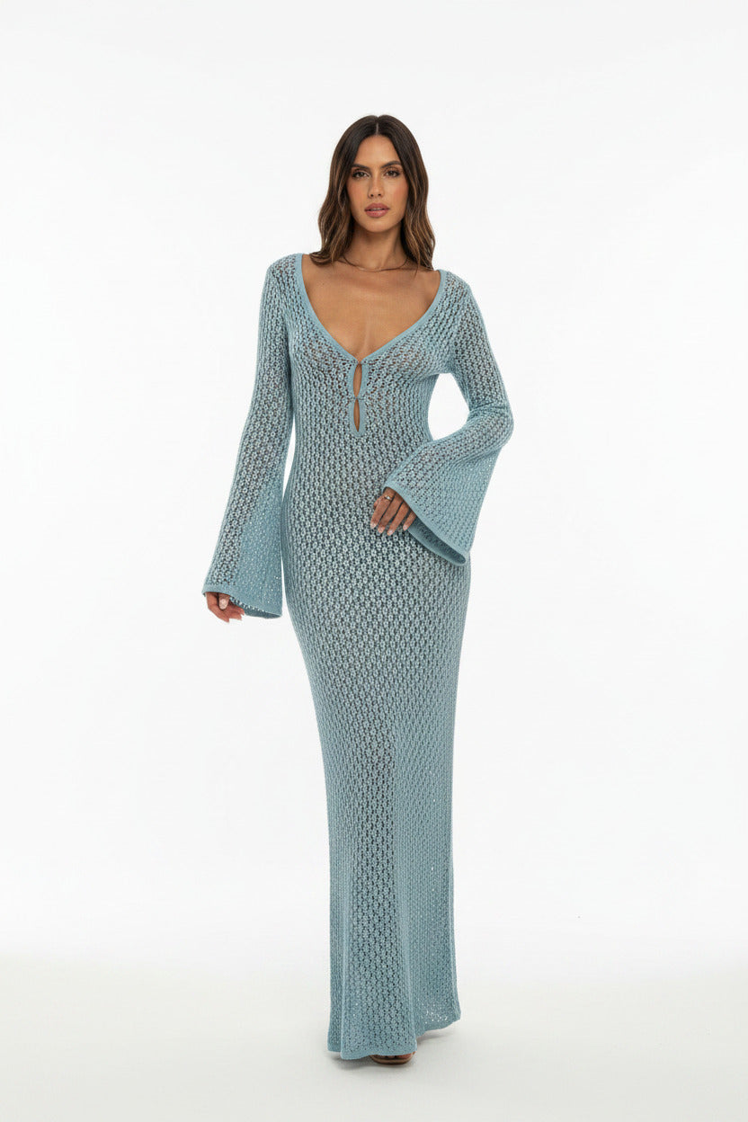 Vestito Copricostume Donna Elegante con Scollo a V – Pareo Versatile Mare Estate