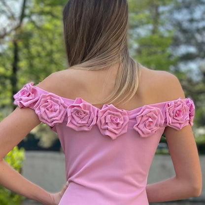 Tubino Corolla Rose in Rilievo