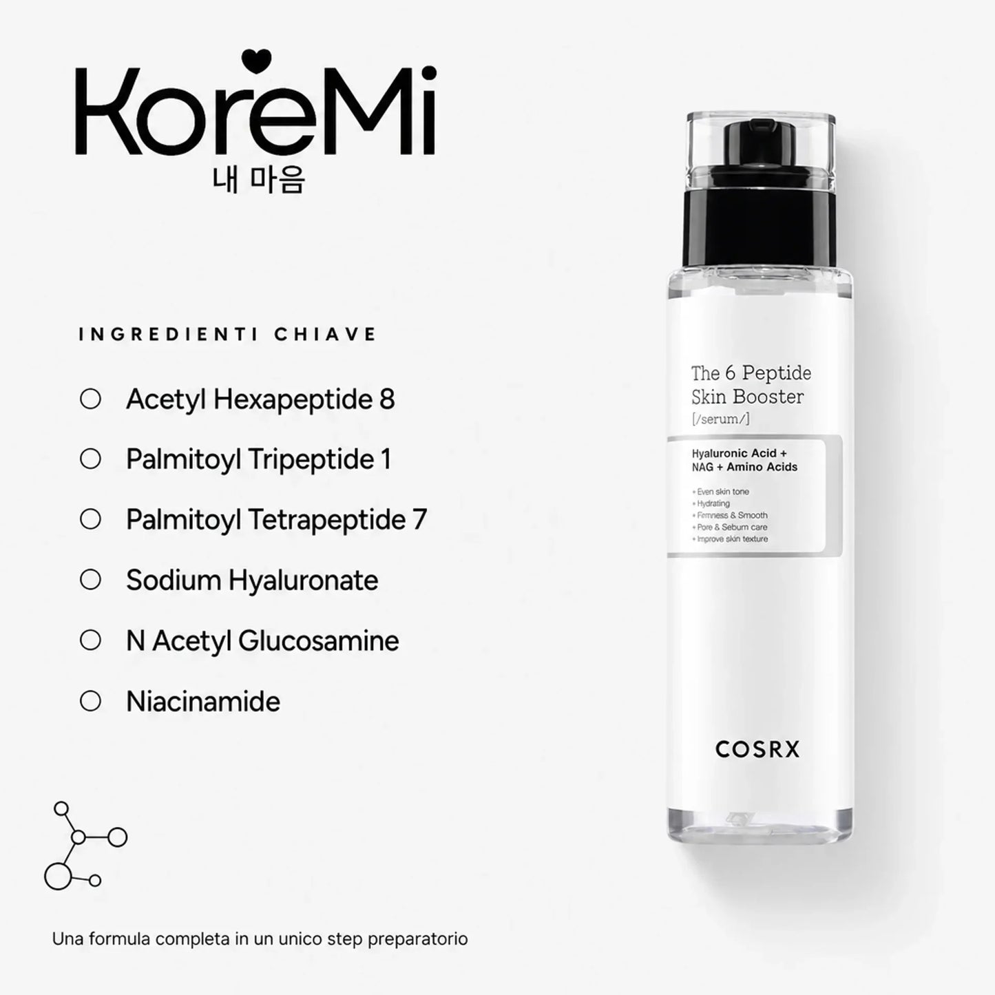 COSRX 6 Peptide Skin Booster – Siero Rassodante 150ml