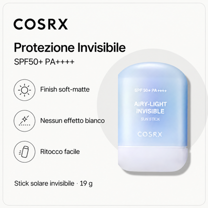 COSRX Airy-Light Invisible Sun Stick SPF50+ – Solare Mat 19g