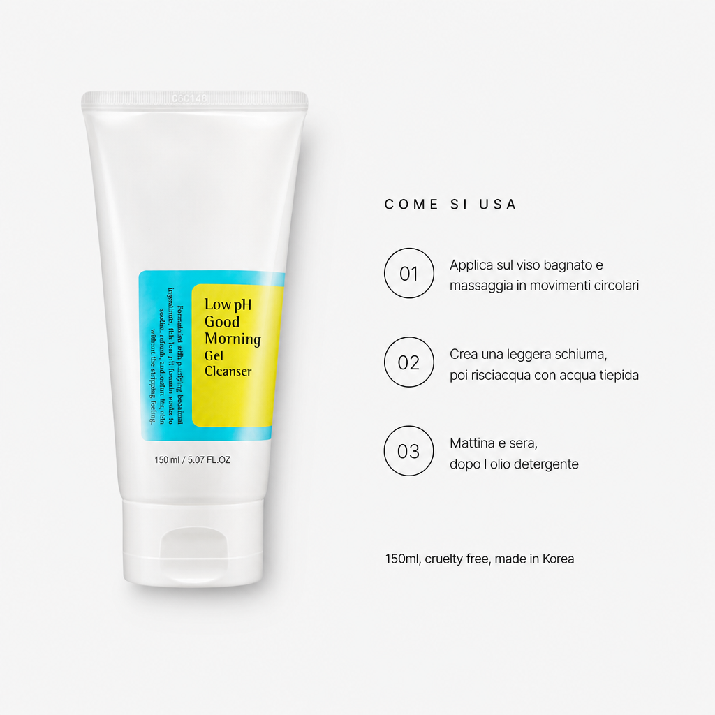 COSRX Low pH Good Morning Cleanser – Detergente Viso 150ml
