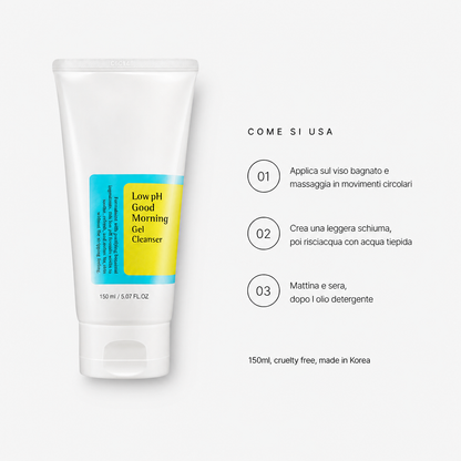 COSRX Low pH Good Morning Cleanser – Detergente Viso 150ml