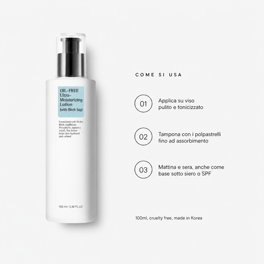 COSRX Oil Free Moisturizing Lotion – Crema Leggera 100ml