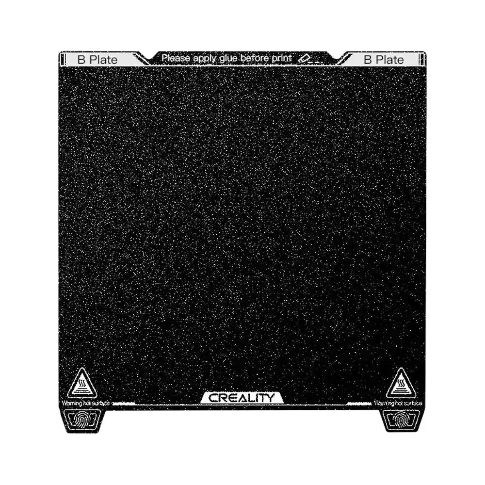 CREALITY 3D K1 MAX PEI BUILD PLATE WITHOUT SOFT MAGNETIC STICKER - 315 X 310MM