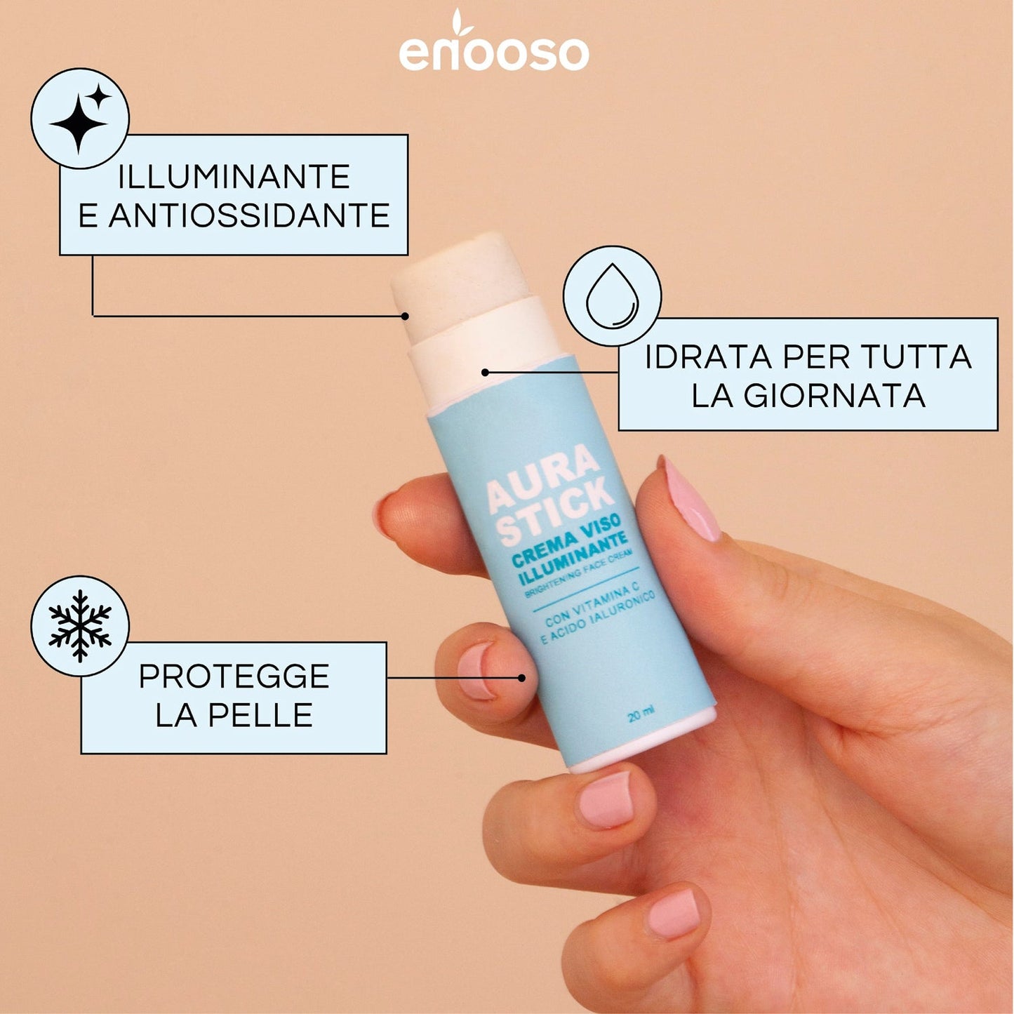Crema viso illuminante - Aura Stick
