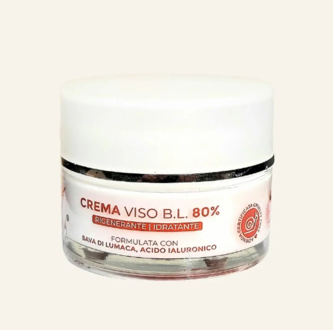Crema Viso alla Bava di Lumaca 80% e Acido Ialuronico