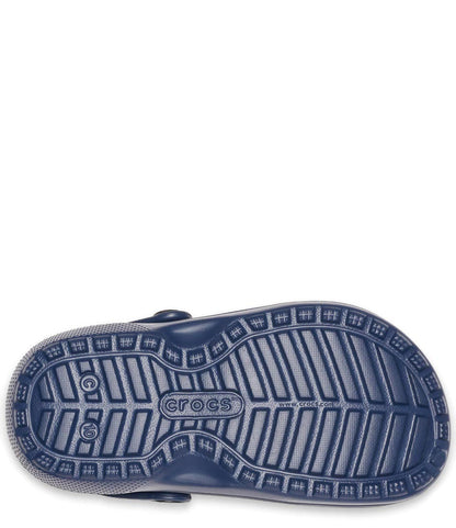 Crocs sandalo sabot da bambino con pelliccetta Classic Lined Clog 203506 459 NACH blu-grigio