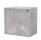 Stackable cube with closure 35x29x35cm concrete