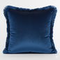 Cuscino Arredo in Velluto con Frange 45x45 cm