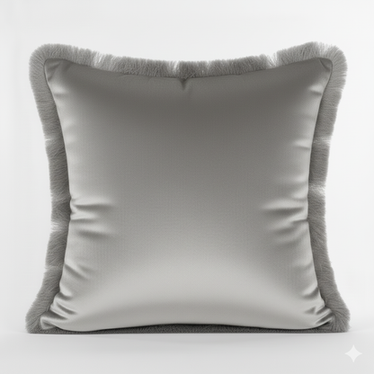 Cuscino Arredo in Velluto con Frange 45x45 cm