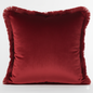 Cuscino Arredo in Velluto con Frange 45x45 cm