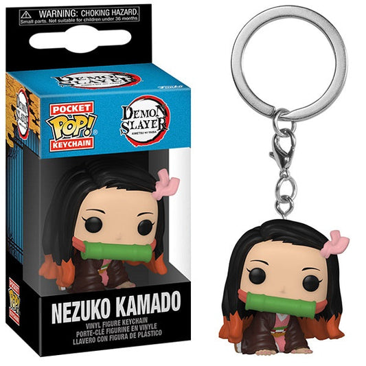 Funko Pop! Keychain - Demon Slayer (Nezuko Kamado) Vinylfigur Schlüsselanhänger 4cm