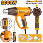 Professional Heat Gun 2000W with Included Accessories