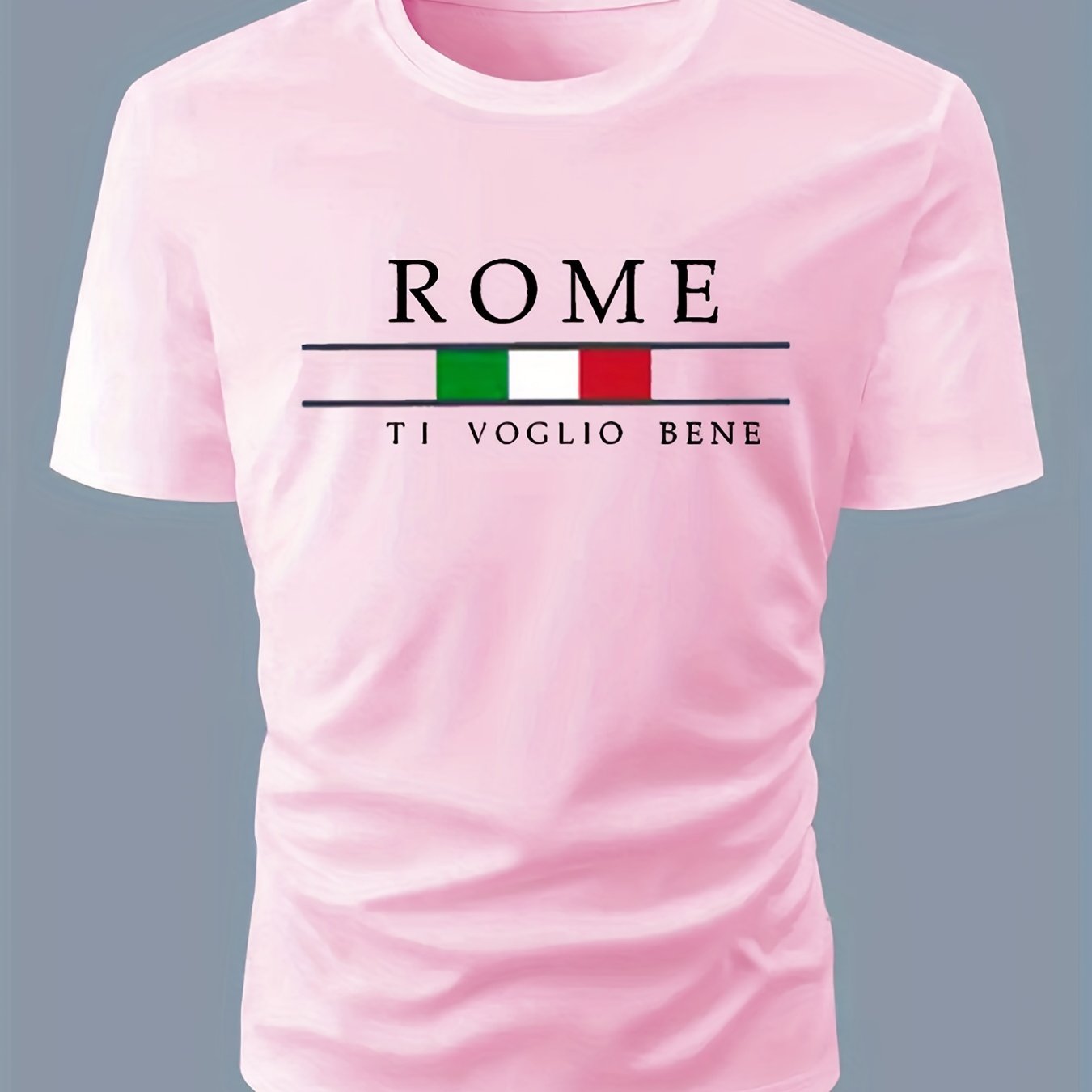 ROME Maglietta Stampata Da Uomo Per L'estate All'aperto, Eleganti Top A Girocollo Da Uomo, Regalo Per Uomini
