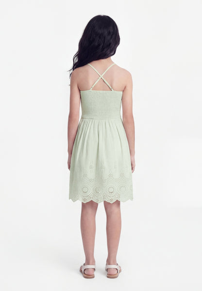 Only Vestito Ragazza KOGBONDI LIFE 15368460 Verde | Abito Casual PE26