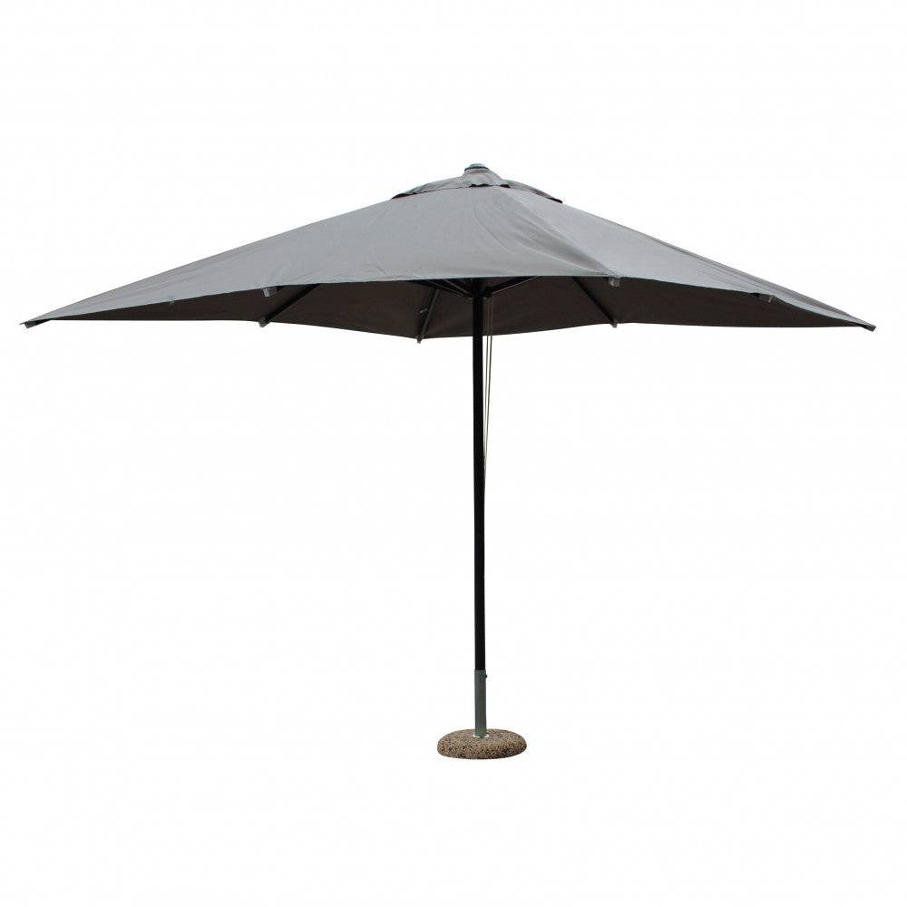 Ombrellone da Giardino Brian Quadrato, Nero/Grigio 3x3m Poliestere/Alluminio
