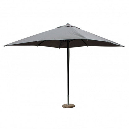Ombrellone da Giardino Brian Quadrato, Nero/Grigio 3x3m Poliestere/Alluminio