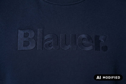 Blauer felpa girocollo da uomo Crosby 26WBLUF3317 007693 888 blu