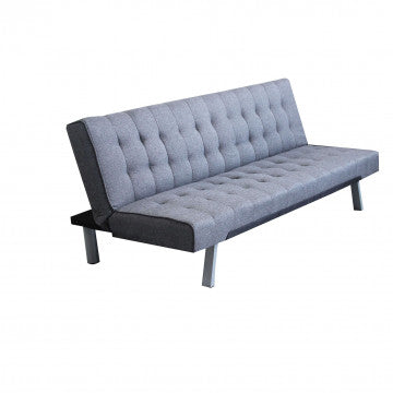 Divano Letto con Struttura in Metallo e Legno in due colori