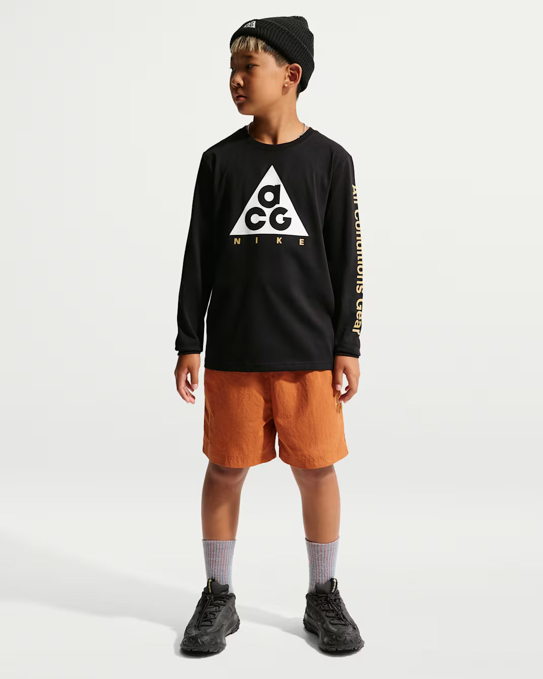 Nike ACG T-Shirt Manica Lunga Dri-FIT 9WCA17-023 Junior Nero - Long Sleeve