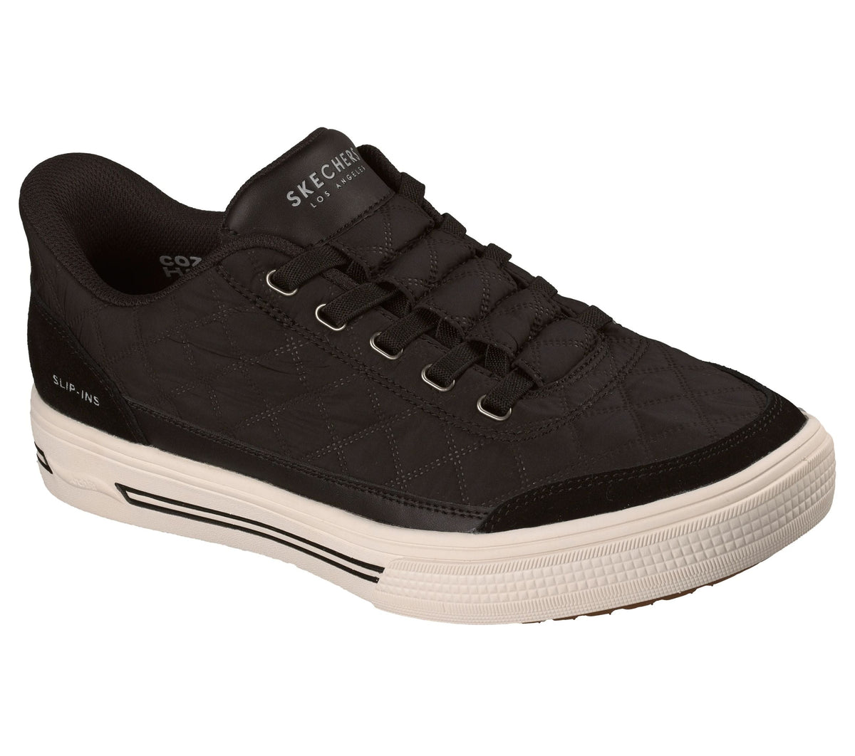 Skechers scarpa sneakers da uomo Slip-ins Arch Fit Arcade Cozy Fit Charming Daze 183227-BLK nero