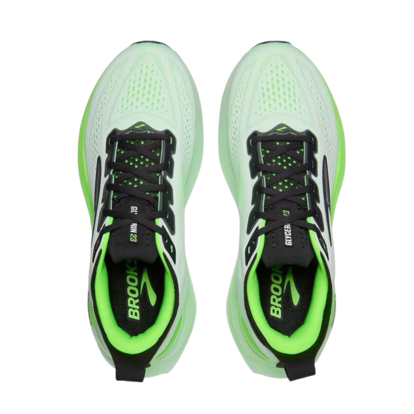 Brooks Scarpa Running Uomo Glycerin 23 Bianco Verde - 110476154