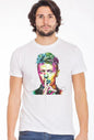 Men's David Bowie Slub T-Shirt - 100% Cotton Made in Italy
