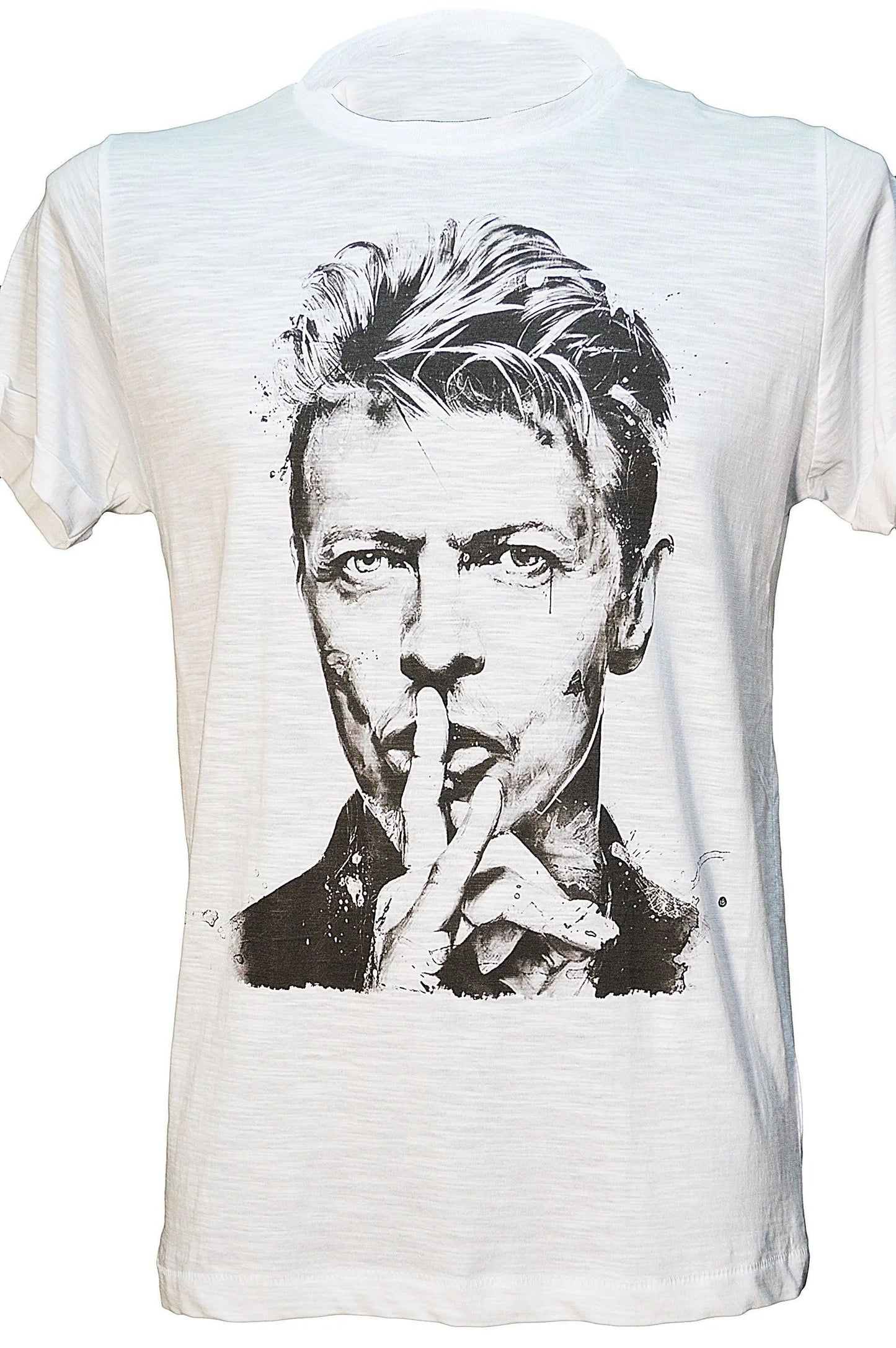 T-shirt David Bowie Uomo Slub - Cotone 100% Made in Italy