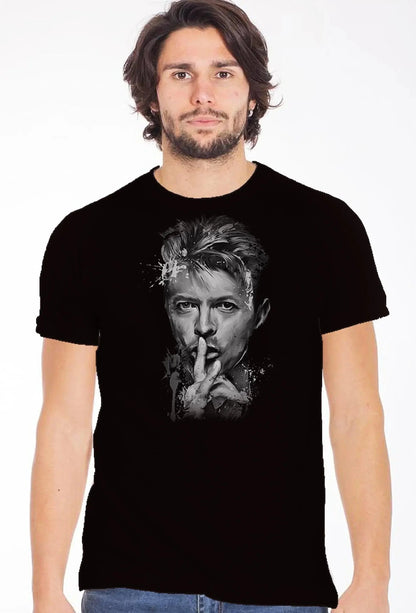 T-shirt David Bowie Uomo Slub - Cotone 100% Made in Italy