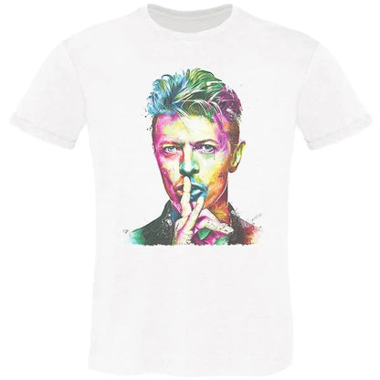 T-shirt David Bowie Uomo Slub - Cotone 100% Made in Italy