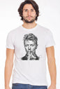 Men's David Bowie Slub T-Shirt - 100% Cotton Made in Italy