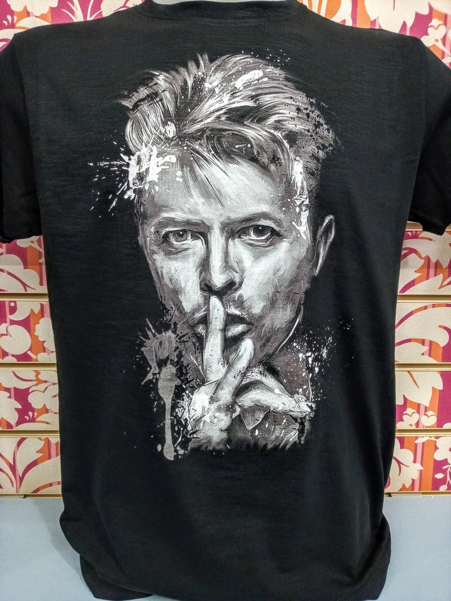 T-shirt David Bowie Uomo Slub - Cotone 100% Made in Italy