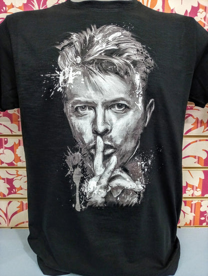 T-shirt David Bowie Uomo Slub - Cotone 100% Made in Italy