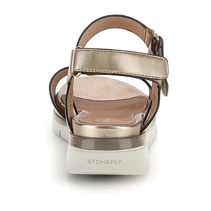 Stonefly ELODY 24 223658-I89 – Sandalo Donna Pelle Laminata Oro Blusoft®