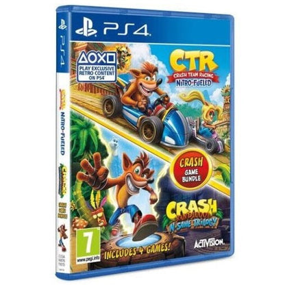 BUNDLE CRASH BANDICOOT N SANE TRILOGY + CTR TEAM RACING PS4 2 DISCS IT EU