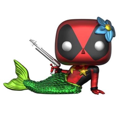 Funko Pop ! Mermaid Deadpool (321) Special Edition Con T-Shirt S Vinyl Figure