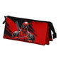 Marvel Triple Pencil Case (Deadpool) Bad - Disney Red Unisex School Pencil Case
