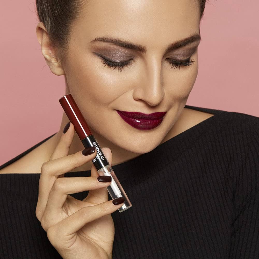 Deborah Milano Absolute Lasting Liquid Lipstick 8 ml – Rossetto Liquido Opaco Lunga Durata 6 Nuances
