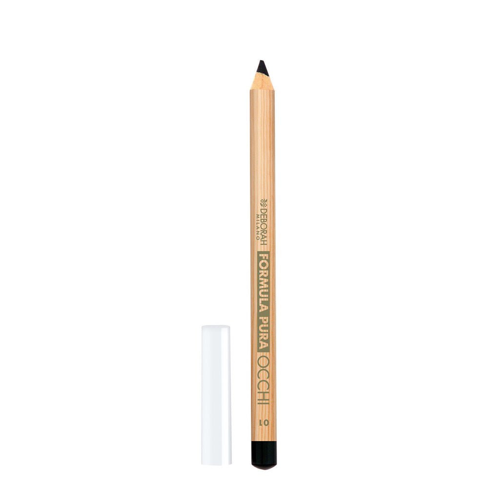Deborah Milano Formula Pura Matita Occhi Nera – Eyeliner Naturale Scorrevole Occhi Sensibili