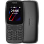 Nokia 106 - Mobile Phone with Large Buttons for Seniors, 1.8-inch Display, 4MB, Radio, Flashlight, Black