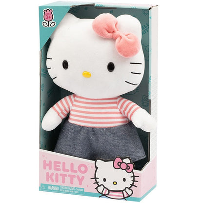 Hello Kitty Plüschtier Strampler Rosa Jeans 30 cm Weiches Sammlerstück Plüschtier Plh1079