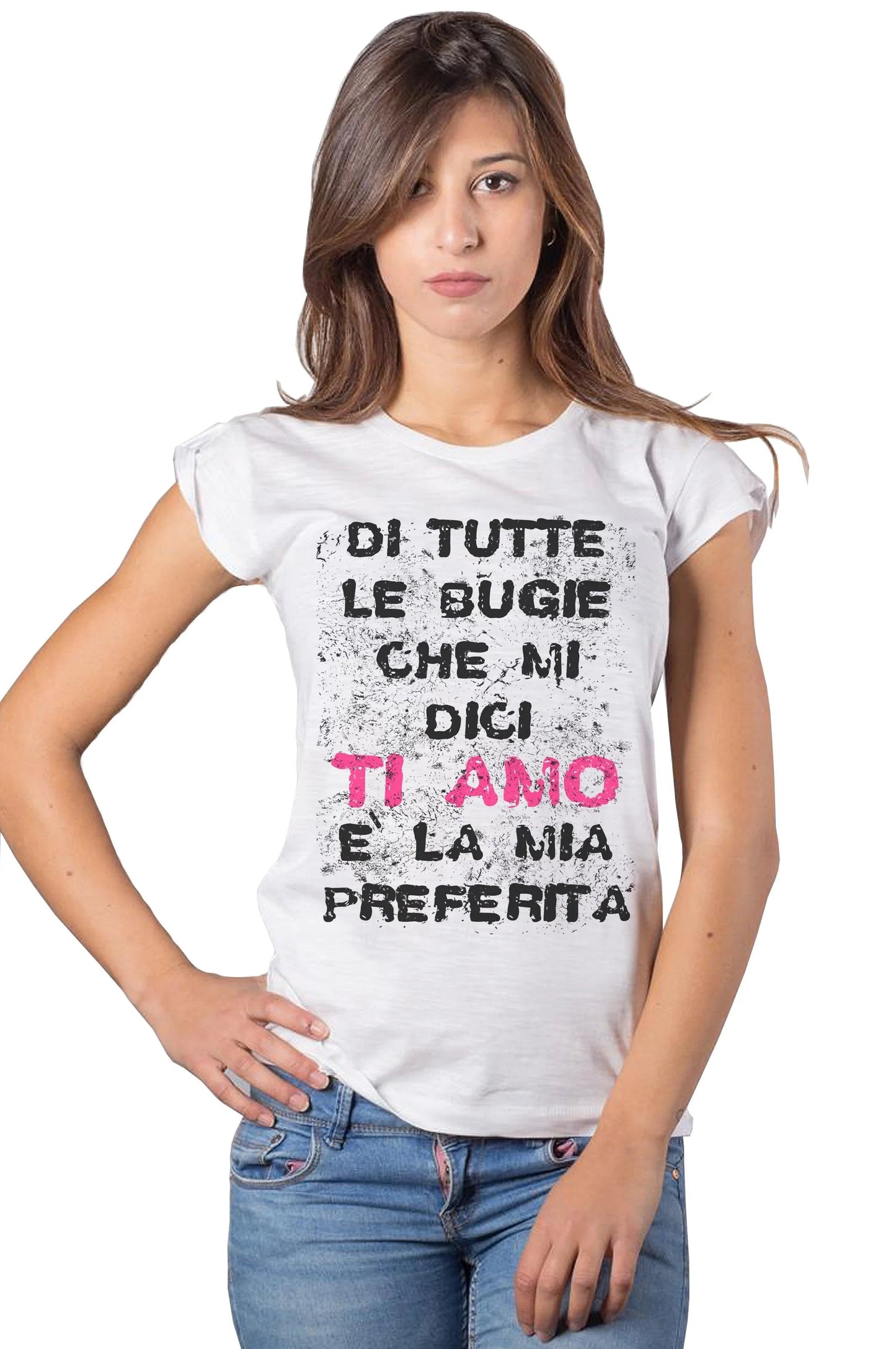 T-shirt Donna Slub 'Ti Amo' - STREET STYLE