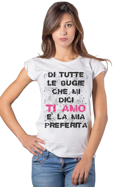 T-shirt Donna Slub 'Ti Amo' - STREET STYLE