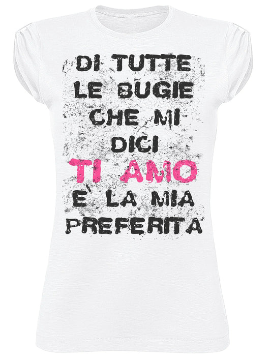 T-shirt Donna Slub 'Ti Amo' - STREET STYLE