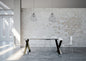 Diago Extendable Console Table in Anthracite Metal
