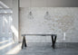 Diago Extendable Console Table in Anthracite Metal